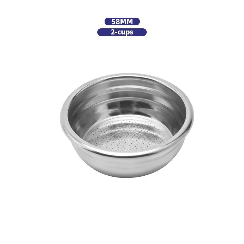 Panier Filtre Café Acier Inox pour Porte-Filtre sans Fond 51/54/58 mm