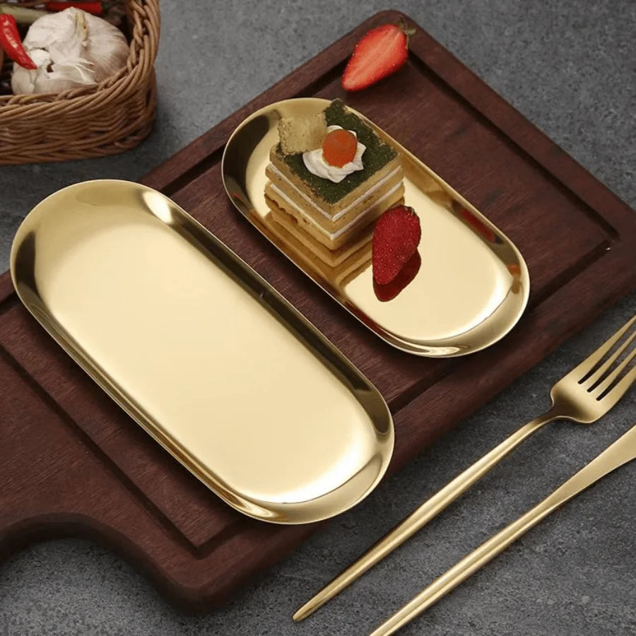 Plaque Ovale en Acier Inoxydable pour Barbecue — photo 4