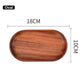 Plateau à Café en Bois Noyer Ovale et Rectangulaire