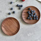 Plateau à Café en Bois Noyer Ovale et Rectangulaire