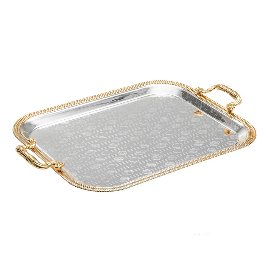 Plateau De Luxe Électroplaqué Pour Déco Et Service — photo 2