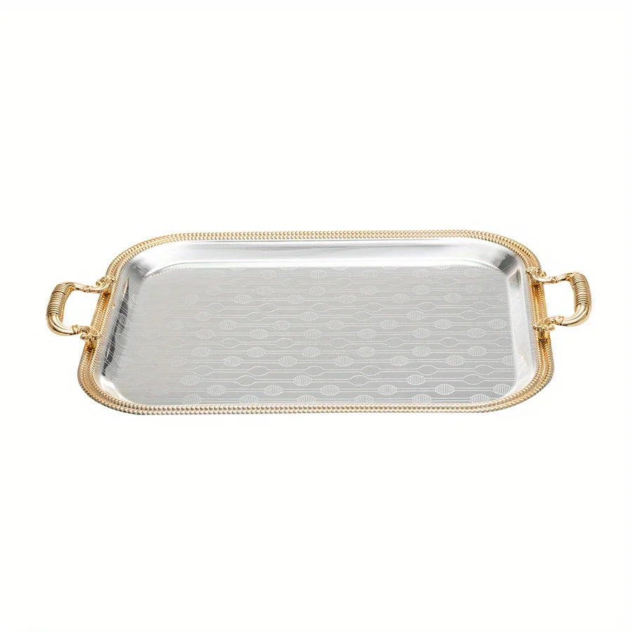 Plateau De Luxe Électroplaqué Pour Déco Et Service — illustration 3 Image