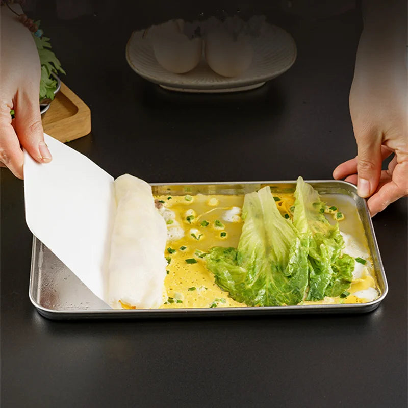 Plateau De Service Rectangulaire En Acier Inoxydable — photo 6