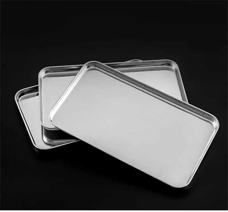 Plateau De Service Rectangulaire En Acier Inoxydable — photo 11