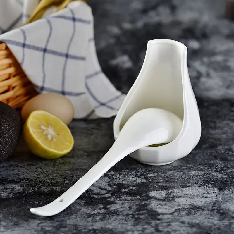 Porte-Cuillère En Céramique Décoratif Pour Cuisine