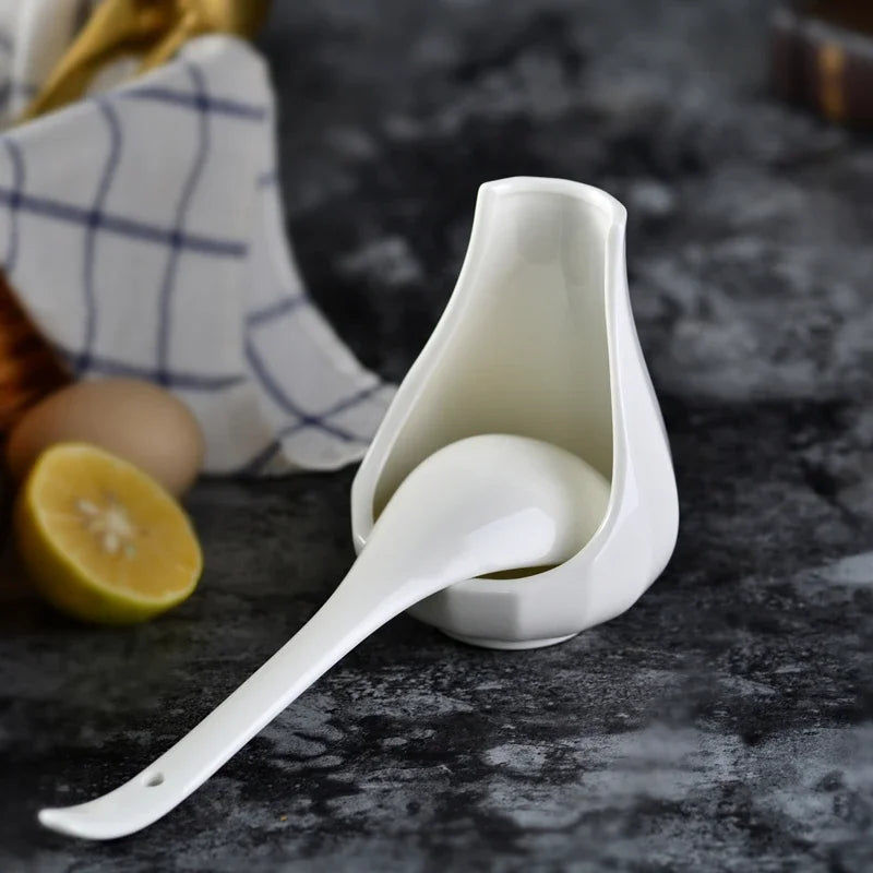 Porte-Cuillère En Céramique Décoratif Pour Cuisine