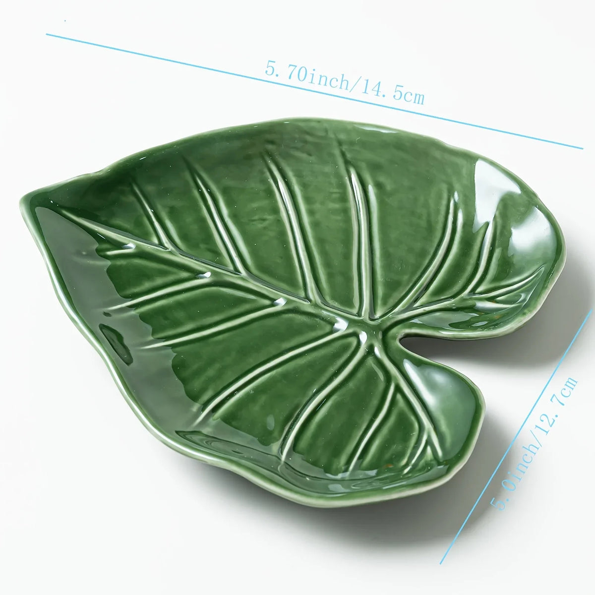 Porte-Spatule En Céramique En Forme De Feuille