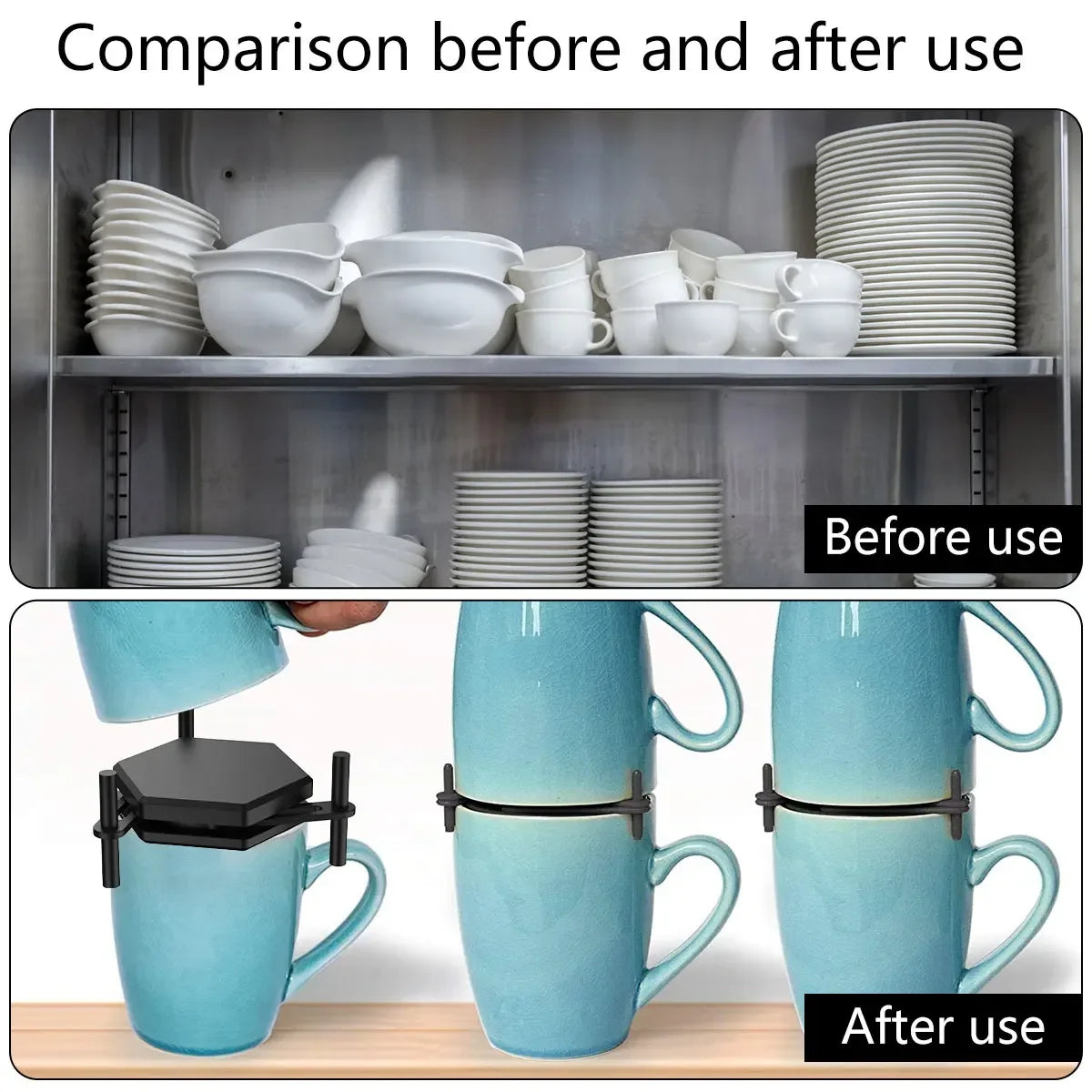 Porte-Tasse à Café Réglable en Caoutchouc Antidérapant