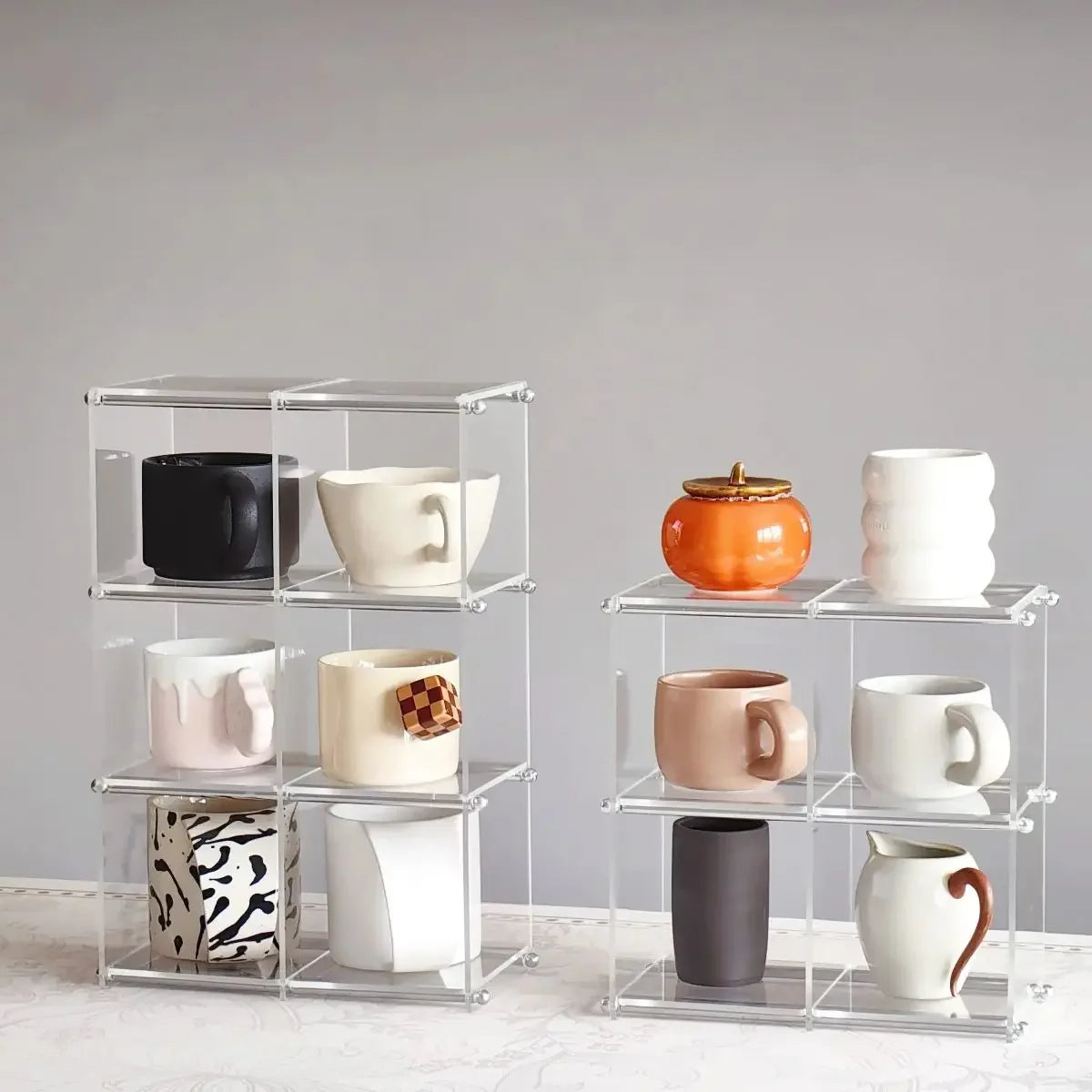 Présentoir en Acrylique Pour Tasses et Service à Thé