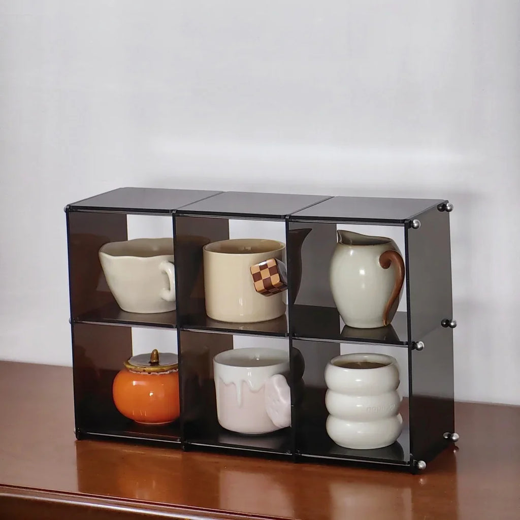 Présentoir en Acrylique Pour Tasses et Service à Thé