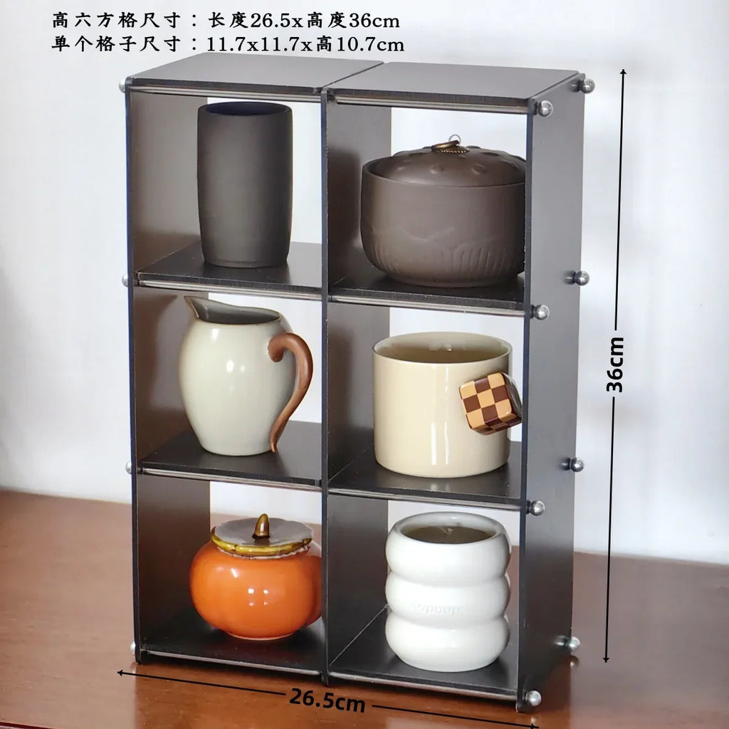 Présentoir en Acrylique Pour Tasses et Service à Thé
