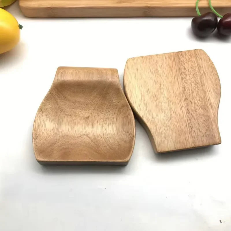 Repose-Cuillère en Bois d’Acacia pour Cuisine