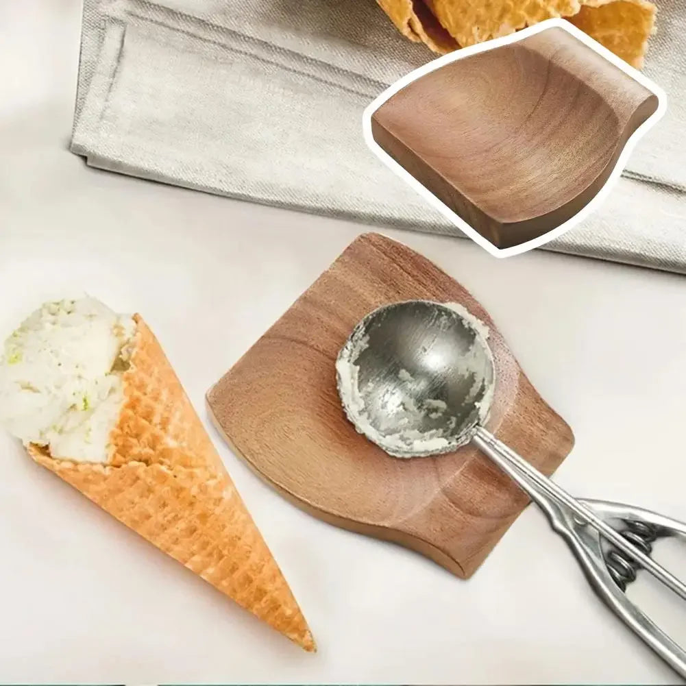 Repose-Cuillère en Bois d’Acacia pour Cuisine