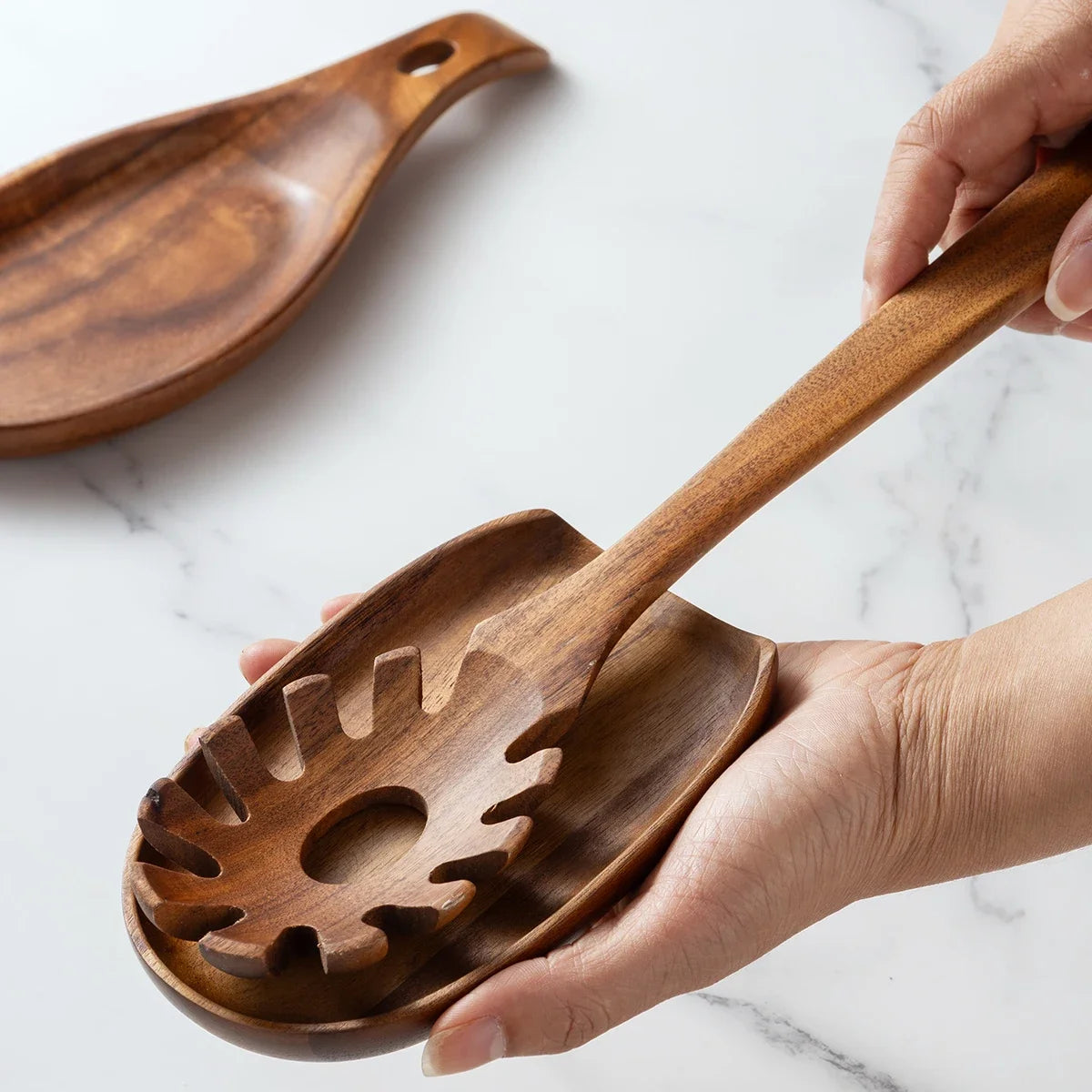 Repose-Cuillère en Bois pour Cuisine