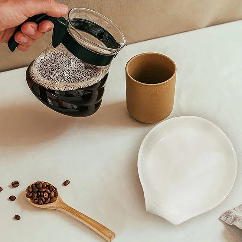 Repose-Cuillère En Céramique Blanche Pour Cuisine