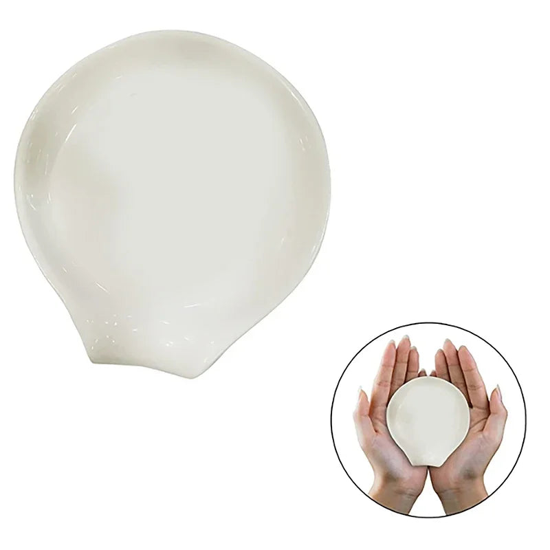 Repose-Cuillère En Céramique Blanche Pour Cuisine