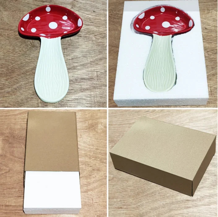 Repose-Cuillère En Céramique Forme Champignon Image