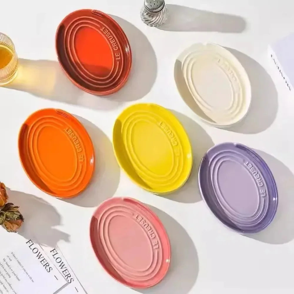Repose-Cuillère en Céramique Multicolore pour Cuisine