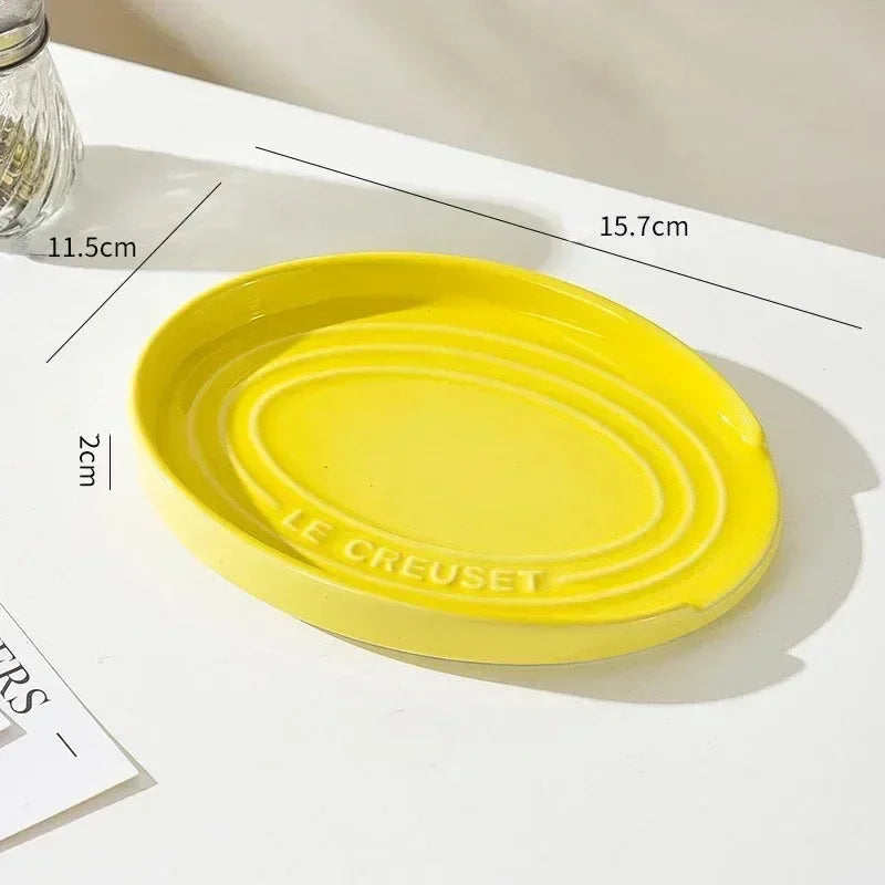 Repose-Cuillère en Céramique Multicolore pour Cuisine
