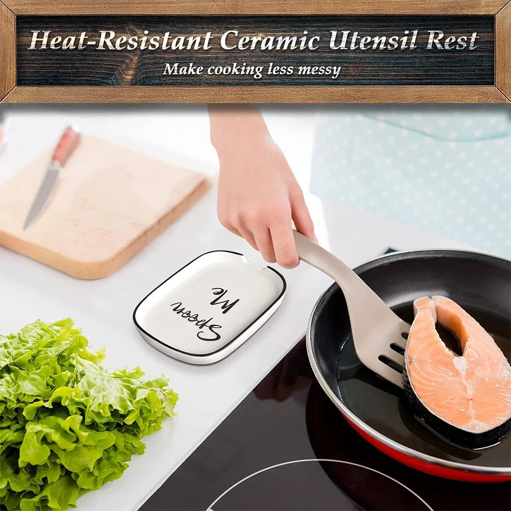 Repose-Cuillère En Céramique Pour Cuisine