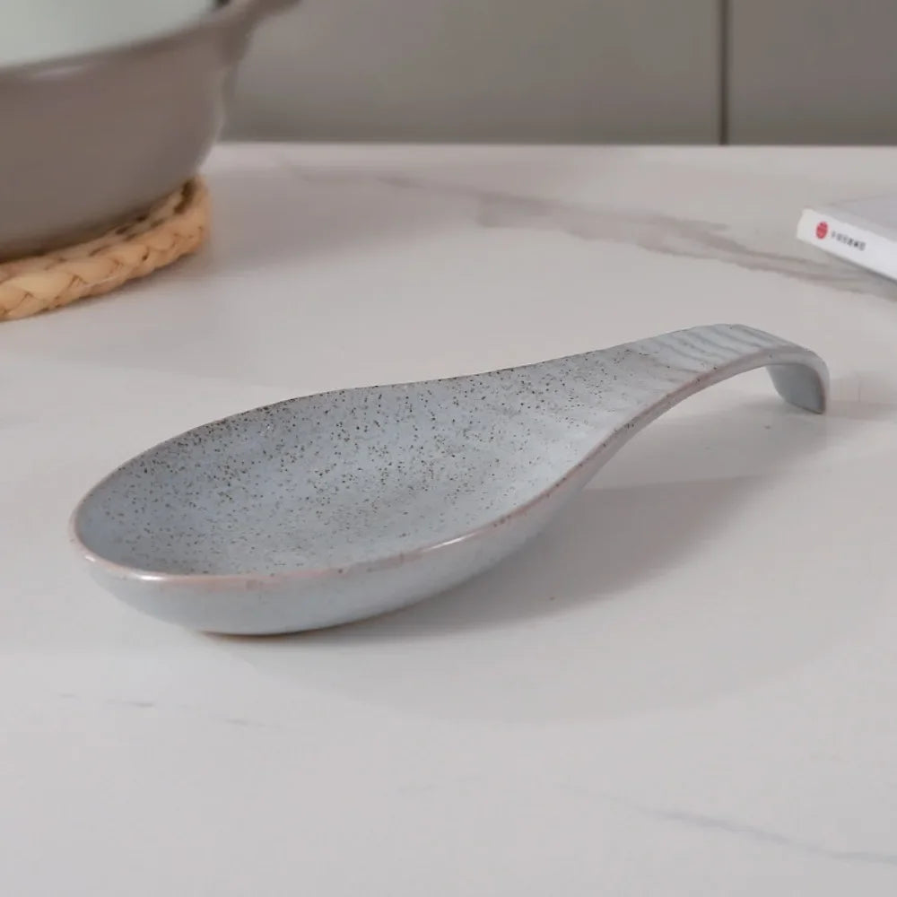 Repose-Cuillère En Céramique Vintage Style Européen