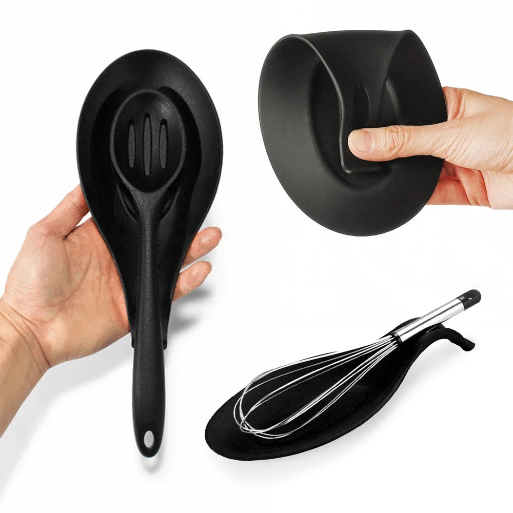 Repose-Cuillère En Silicone Résistant À La Chaleur