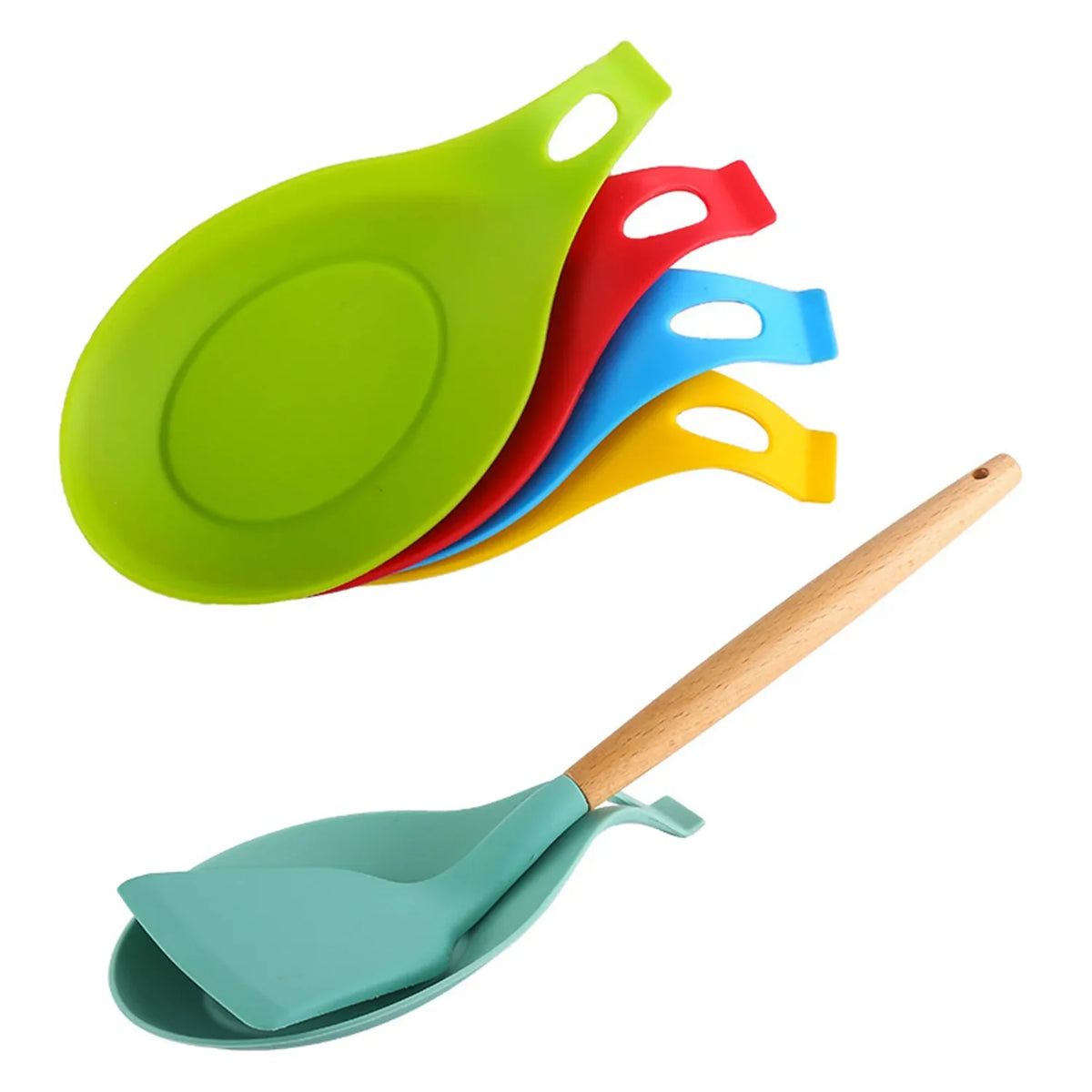 Repose-Cuillère En Silicone Résistant À La Chaleur