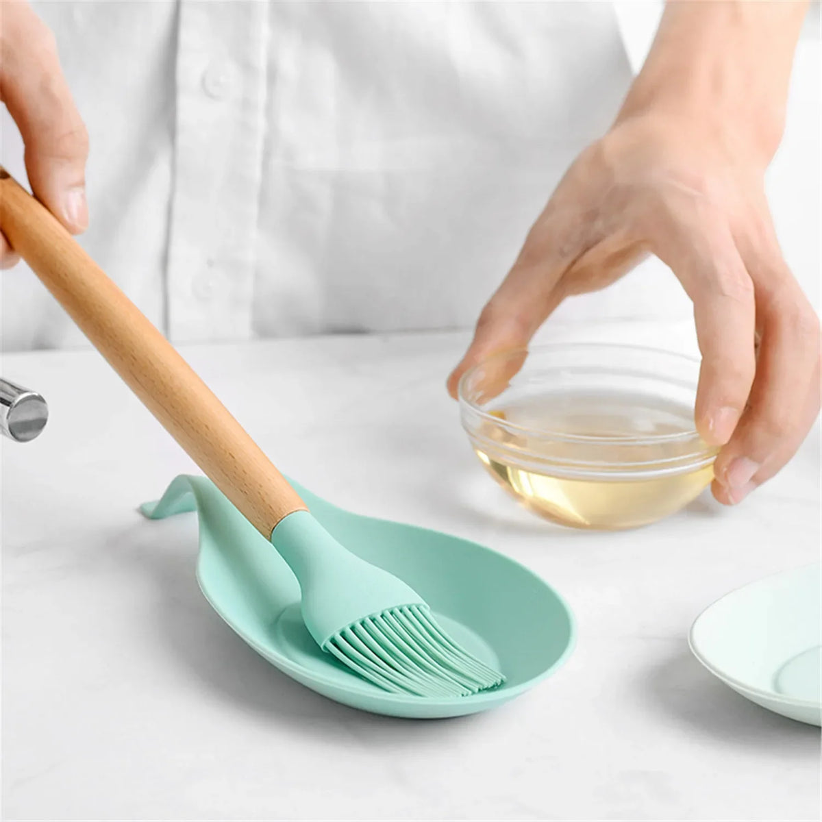 Repose-Cuillère En Silicone Résistant À La Chaleur