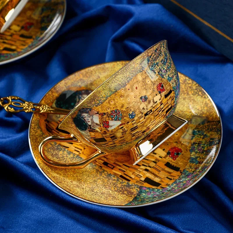 Service À Café En Céramique Style Baroque Royal
