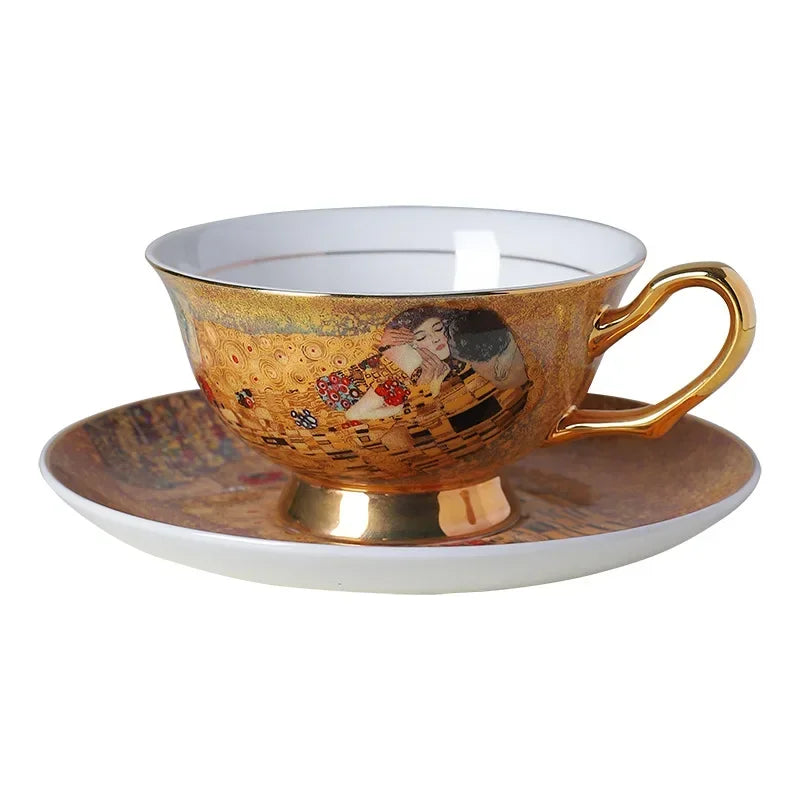 Service À Café En Céramique Style Baroque Royal