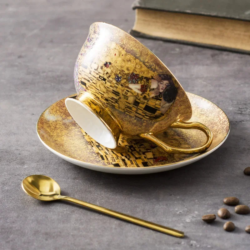 Service À Café En Céramique Style Baroque Royal