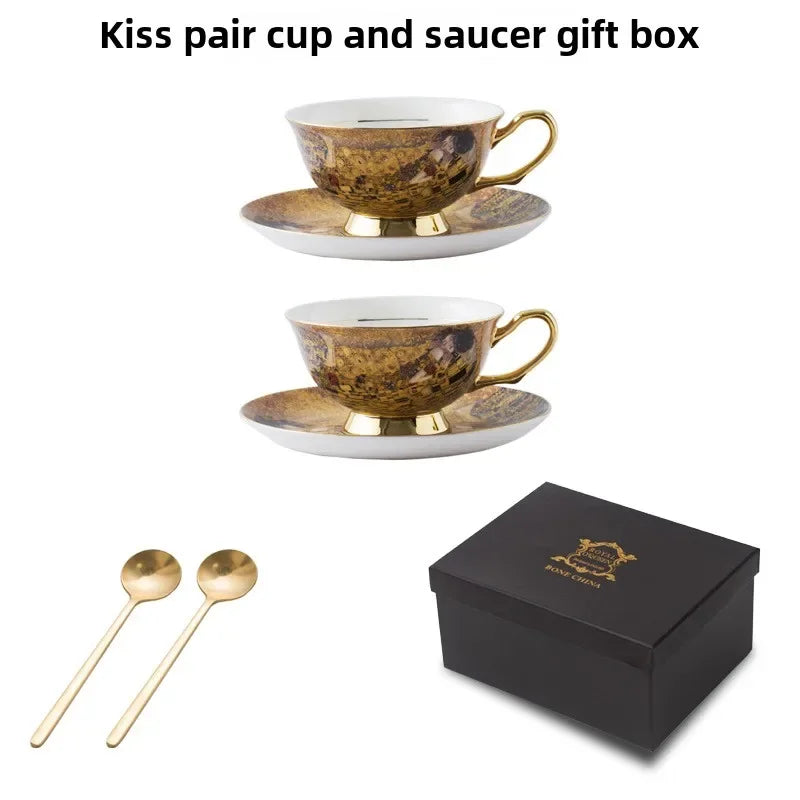 Service À Café En Céramique Style Baroque Royal
