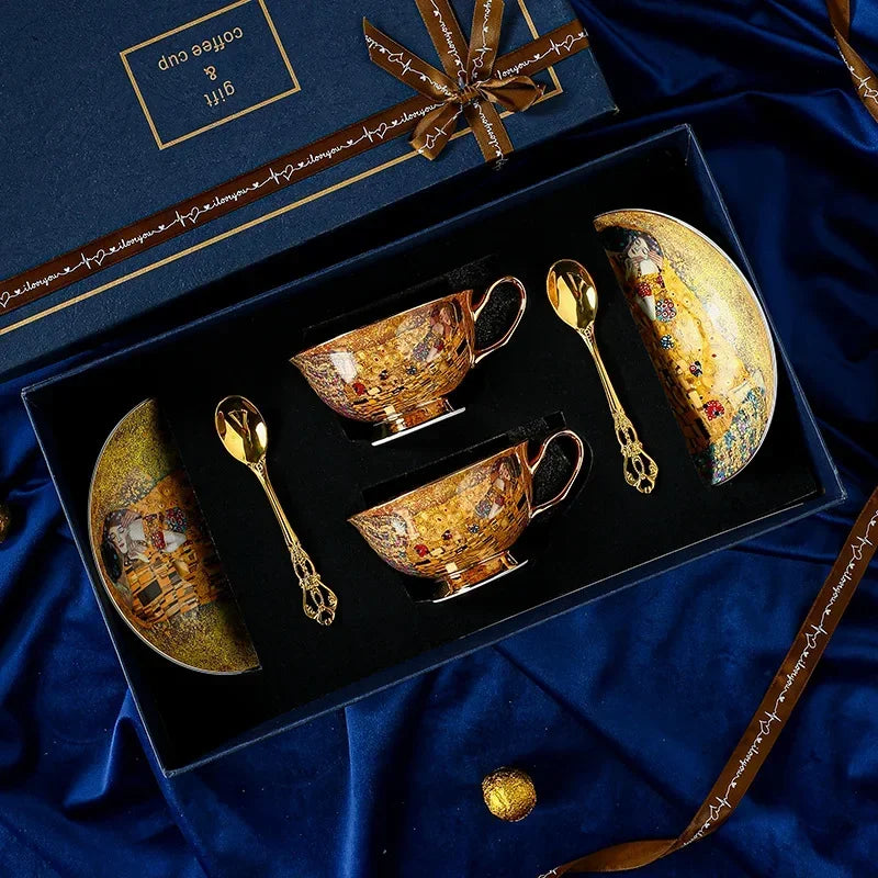 Service À Café En Céramique Style Baroque Royal Image
