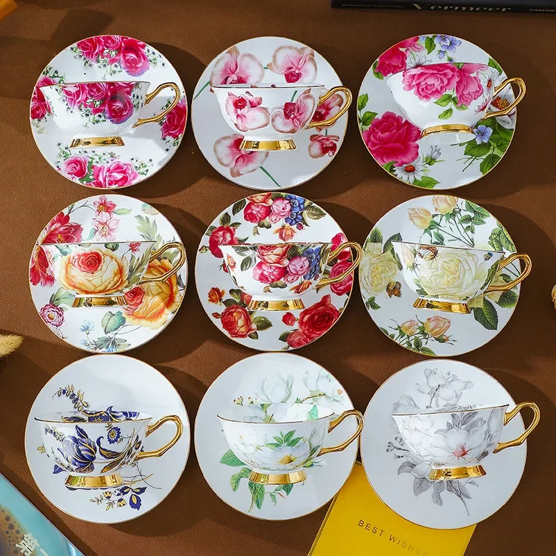 Service à Thé en Porcelaine Fine Style Rustique Image