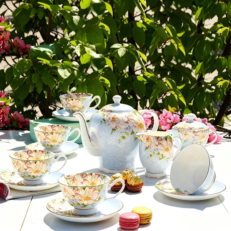 Service À Thé En Porcelaine Finesse Vintage Européenne