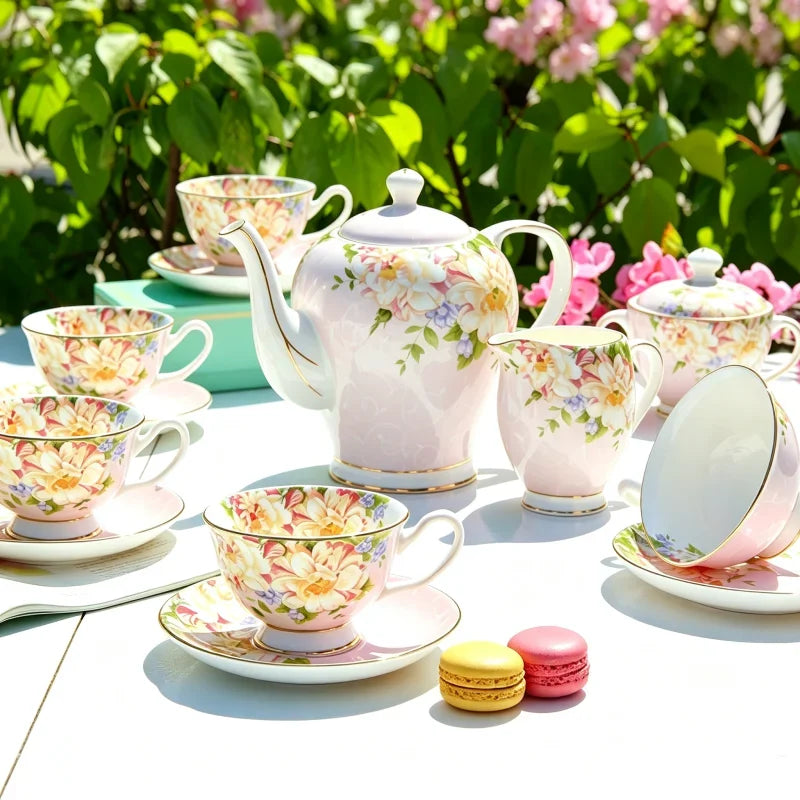 Service À Thé En Porcelaine Finesse Vintage Européenne