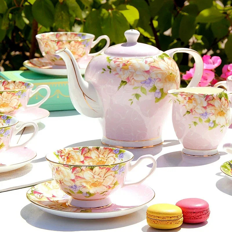 Service À Thé En Porcelaine Finesse Vintage Européenne