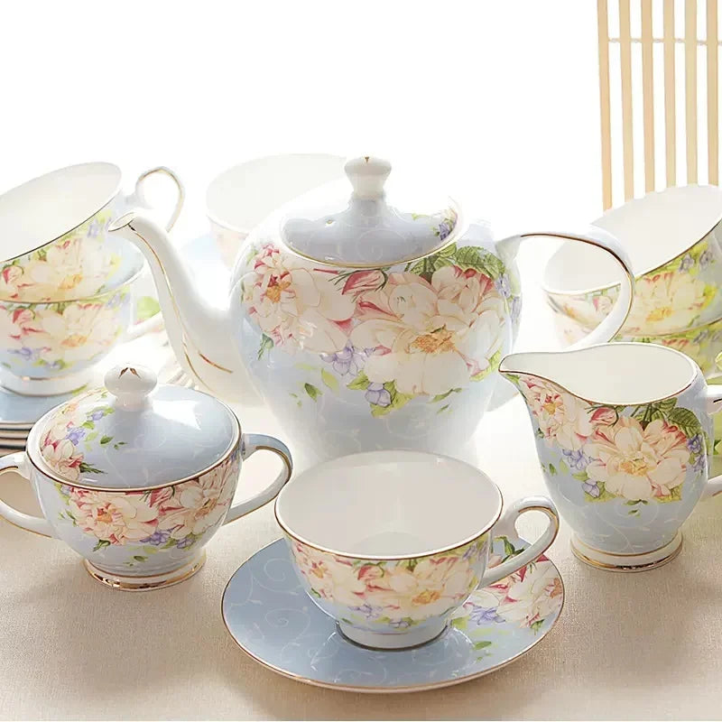 Service À Thé En Porcelaine Finesse Vintage Européenne