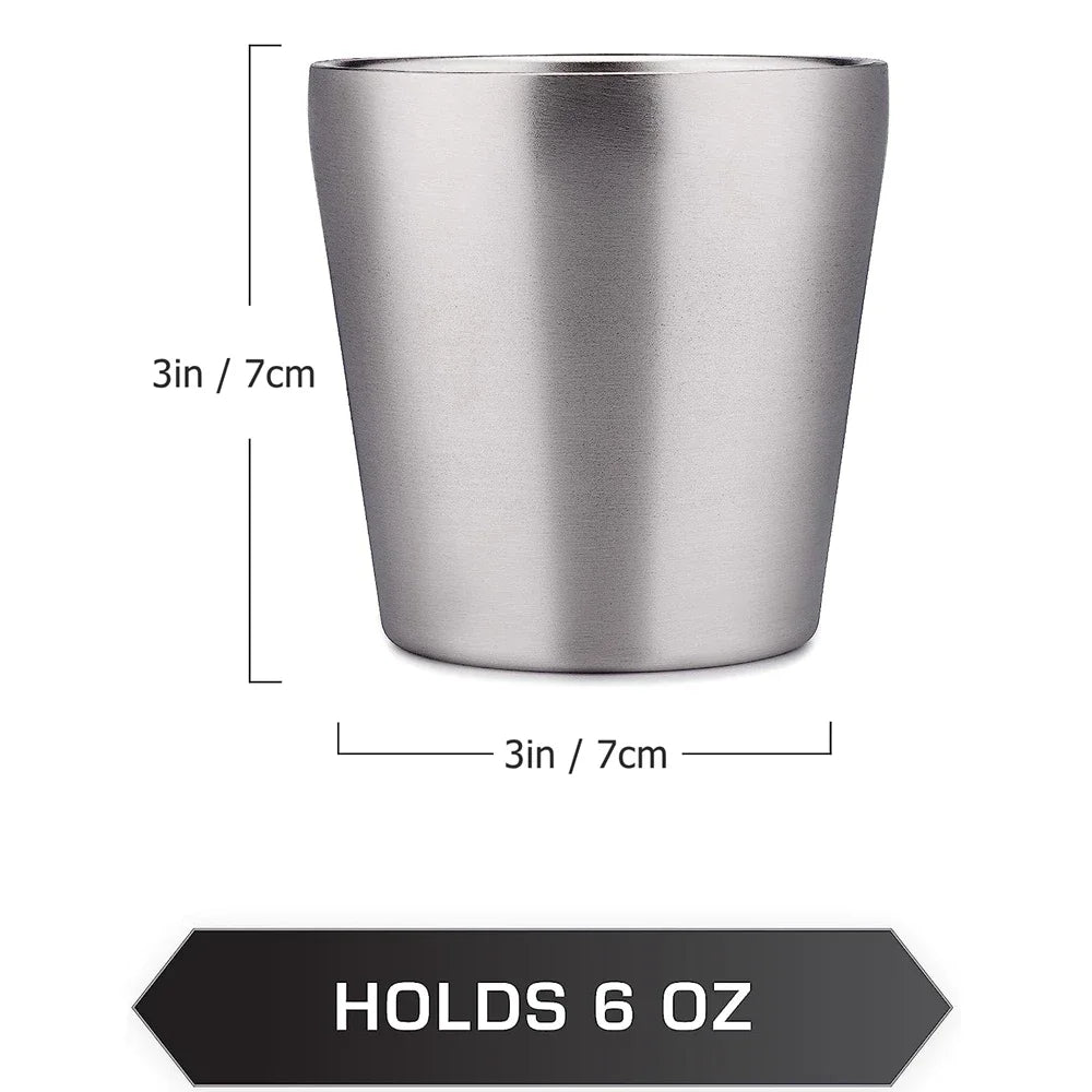 Set De 3 Tasses Empilables En Acier Inoxydable 304