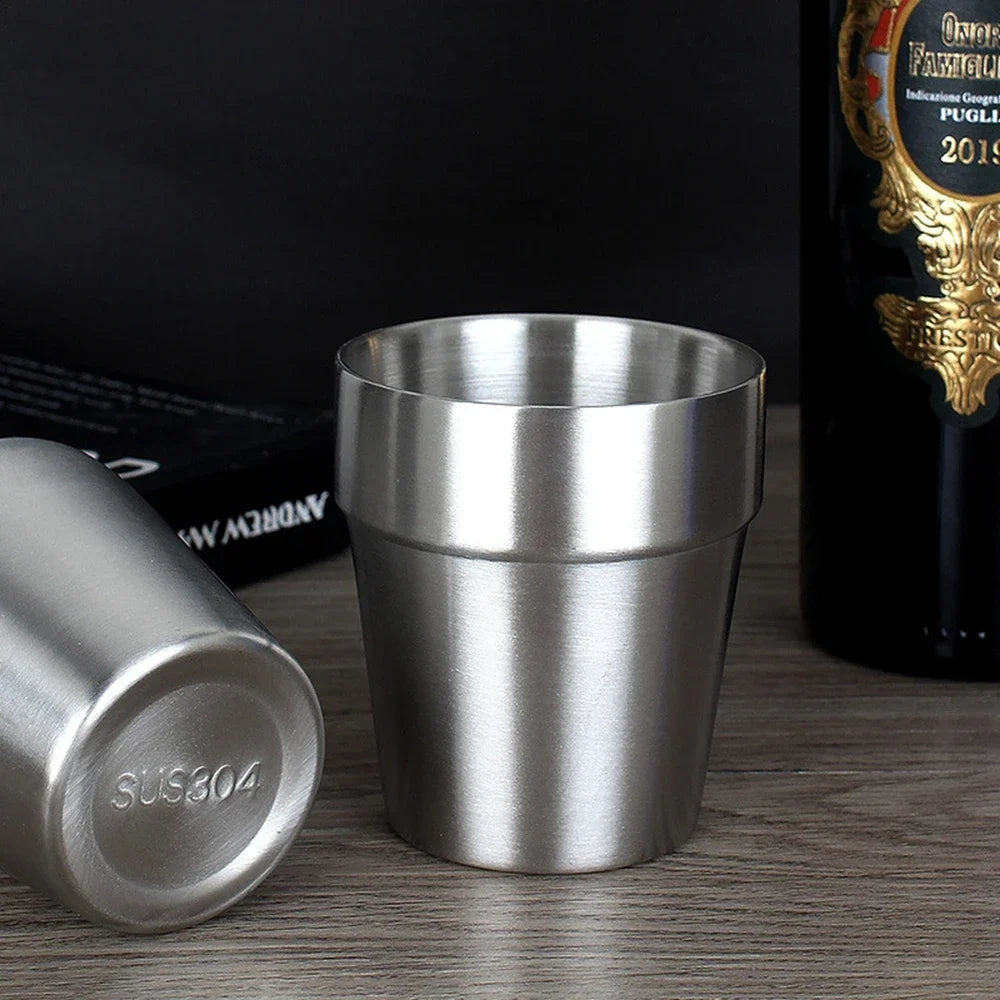 Set De 3 Tasses Empilables En Acier Inoxydable 304 Image