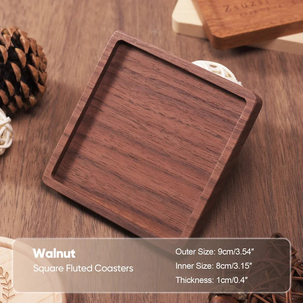 Sous-Verre En Bois Massif Pour Tasse