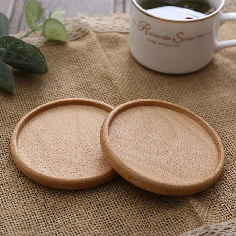 Sous-Verre En Bois Massif Pour Tasse Image
