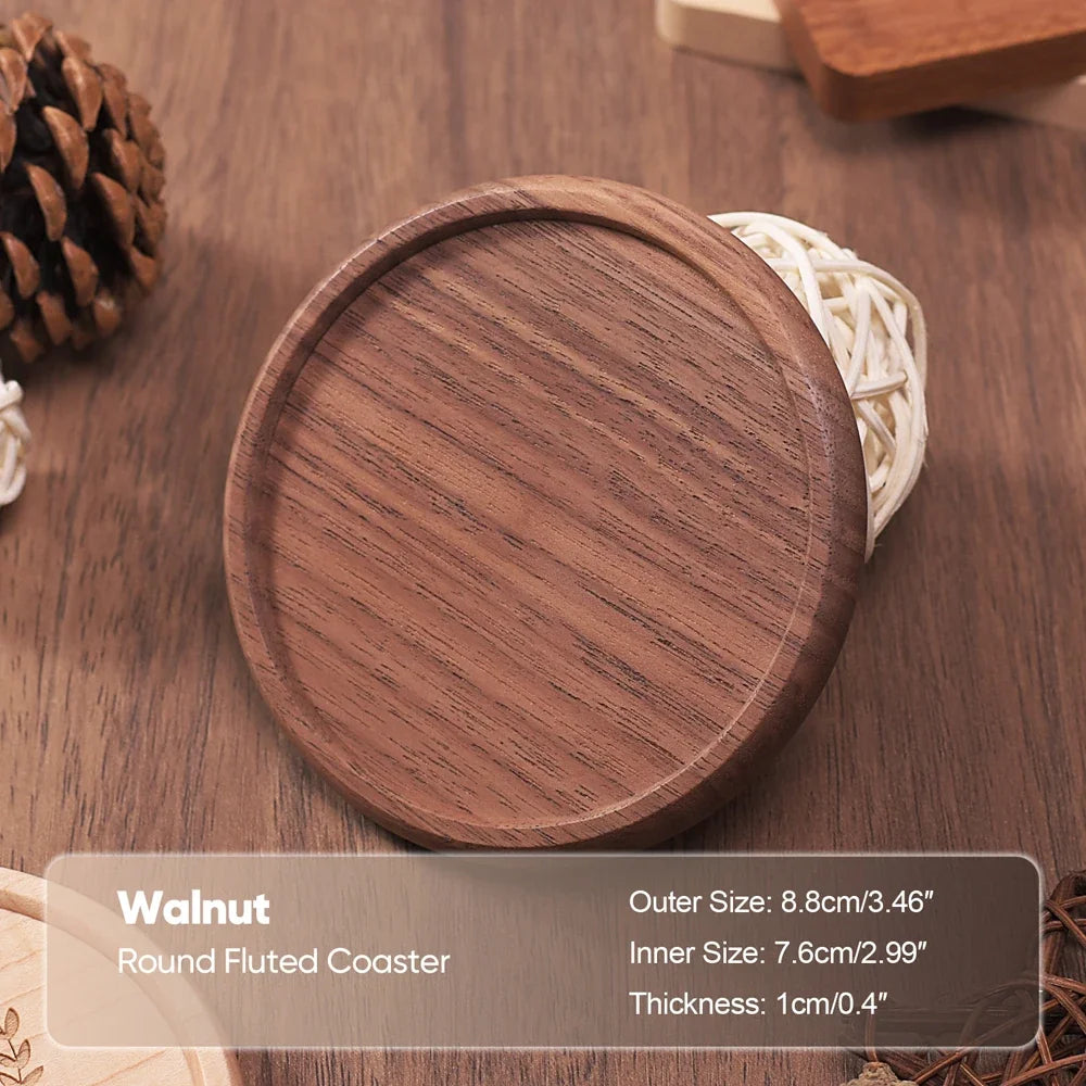 Sous-Verre En Bois Massif Pour Tasse