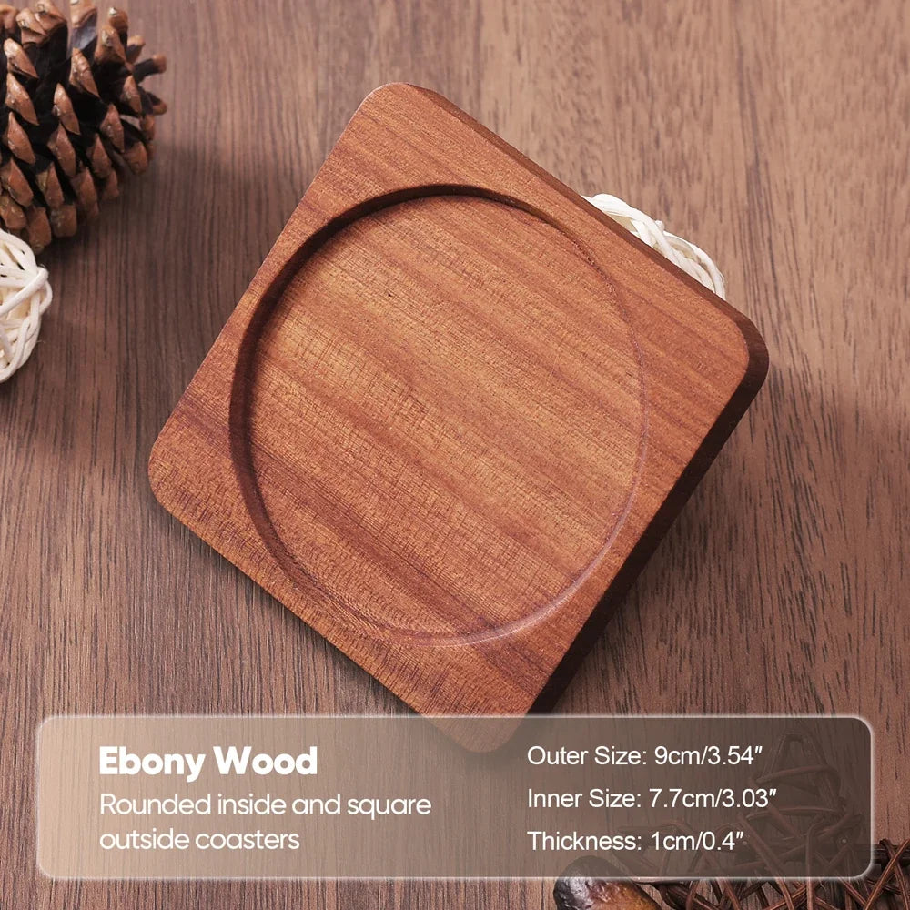 Sous-Verre En Bois Massif Pour Tasse