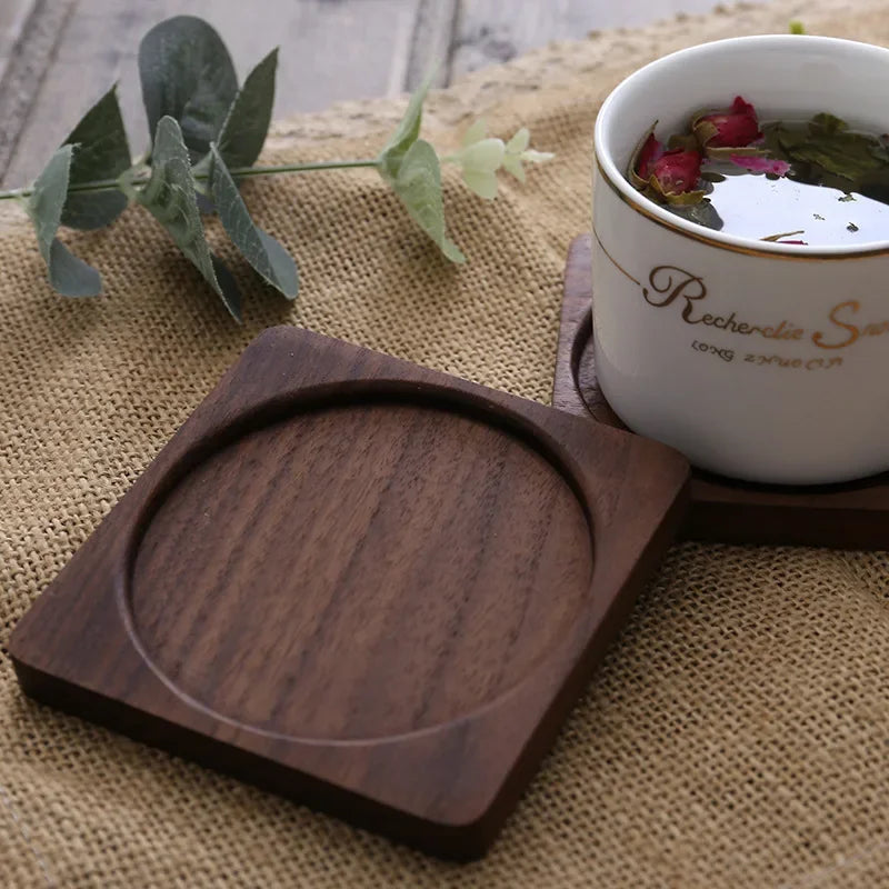 Sous-Verre En Bois Massif Pour Tasse