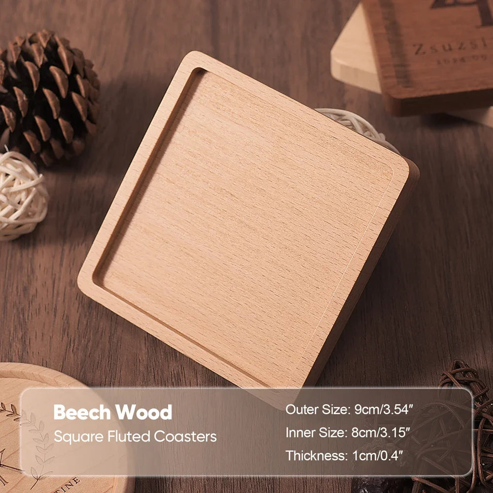 Sous-Verre En Bois Massif Pour Tasse