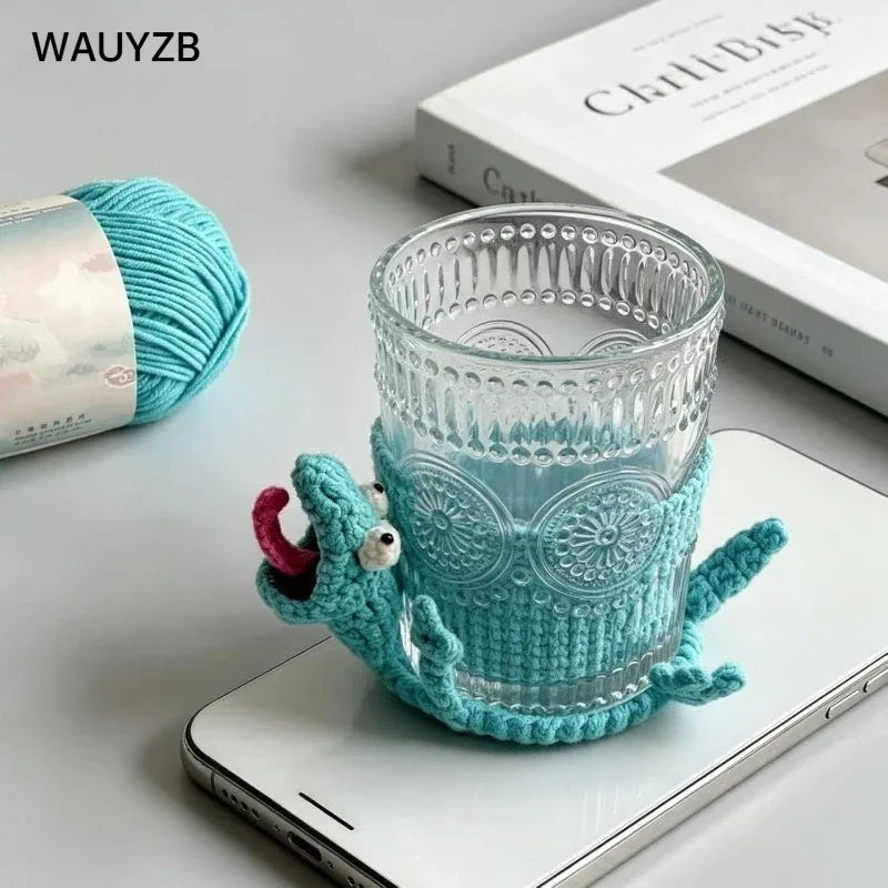 Sous-Verre Lézard En Crochet Pour Café