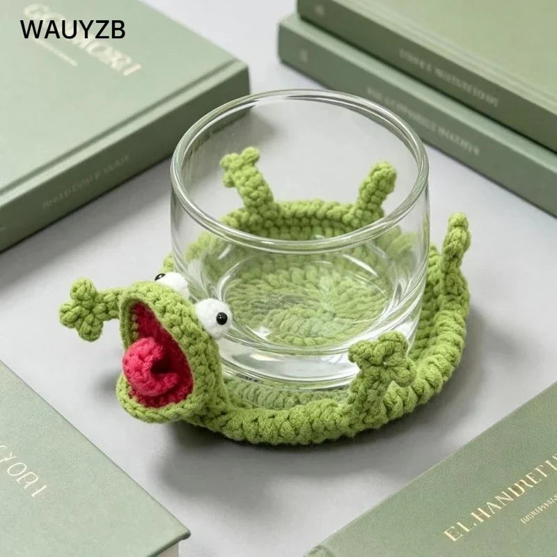 Sous-Verre Lézard En Crochet Pour Café