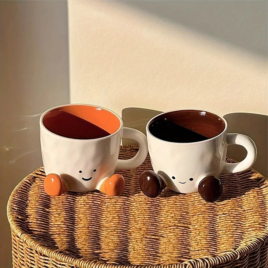 Tasse À Café En Céramique À Pieds Mignons — photo 3
