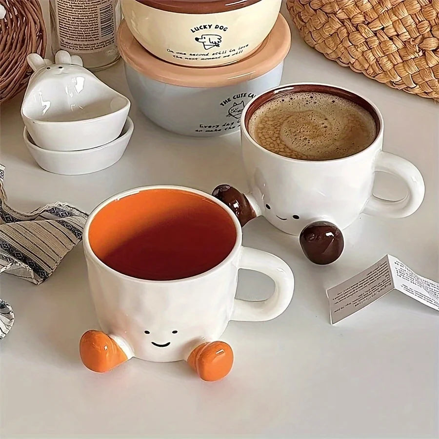 Tasse À Café En Céramique À Pieds Mignons — photo 4